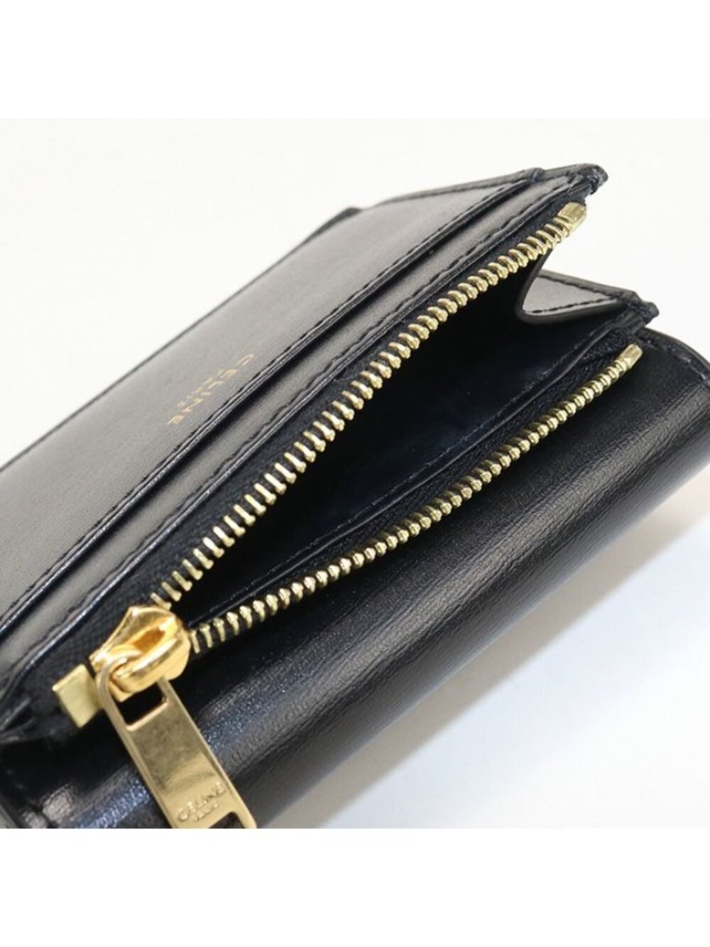 Celine Compact Wallet Triomphe Trifold Leather - Picture 5 of 9